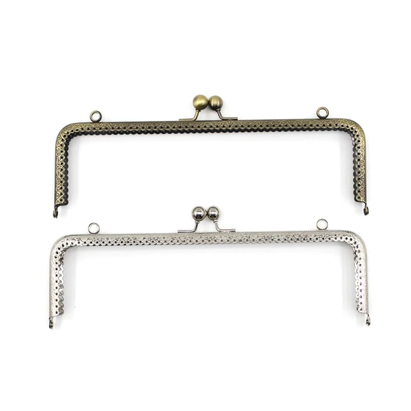 25.5CM Big Square Metal Frame for Purse Handle Clutch Bag Handbag Accessories Making Purse Clasp Lock Metal Clasp Bags Hardware