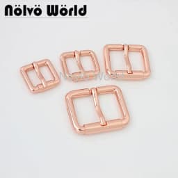 10-50 pcs 5 colors Rose gold 16mm 20mm 25mm 32mm turnbuckle alloy square pin buckle bags,rose gold belts buckles