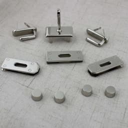 1/5/15Sets Gold/Silver Zinc alloy A set Metal Lock Rectangle Eyelets Plate For Handbags Bag Hook Clasps Rivet Accessories