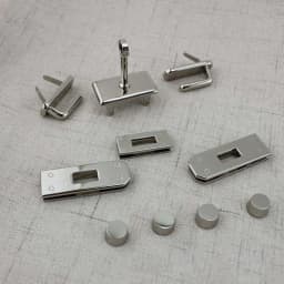 1/5/15Sets Gold/Silver Zinc alloy A set Metal Lock Rectangle Eyelets Plate For Handbags Bag Hook Clasps Rivet Accessories