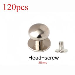 10-120Pcs 4/5/6/7/8/9/10MM Round Knob Rivets Metal Monk Head Screws Studs Alloy Nail Buckle Tack Cloth Button Bag Leather Crafts