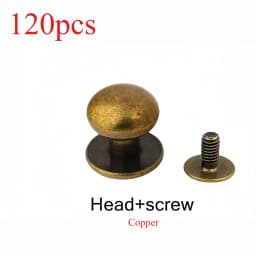 10-120Pcs 4/5/6/7/8/9/10MM Round Knob Rivets Metal Monk Head Screws Studs Alloy Nail Buckle Tack Cloth Button Bag Leather Crafts