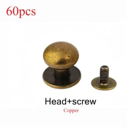 10-120Pcs 4/5/6/7/8/9/10MM Round Knob Rivets Metal Monk Head Screws Studs Alloy Nail Buckle Tack Cloth Button Bag Leather Crafts