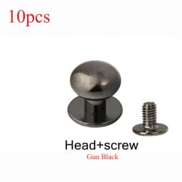 10-120Pcs 4/5/6/7/8/9/10MM Round Knob Rivets Metal Monk Head Screws Studs Alloy Nail Buckle Tack Cloth Button Bag Leather Crafts