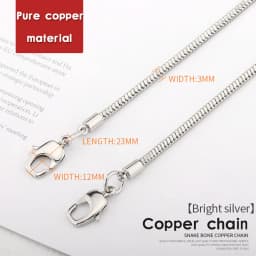 Metal Chain Strap for Bags DIY Handles Crossbody Accessories for Handbag Luxury Brand Detachable Replacement Purse Chain Strap