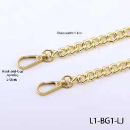 Metal Chain Strap for Bags DIY Handles Crossbody Accessories for Handbag Luxury Brand Detachable Replacement Purse Chain Strap