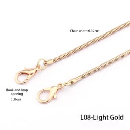 Metal Chain Strap for Bags DIY Handles Crossbody Accessories for Handbag Luxury Brand Detachable Replacement Purse Chain Strap
