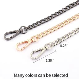 Metal Chain Strap for Bags DIY Handles Crossbody Accessories for Handbag Luxury Brand Detachable Replacement Purse Chain Strap
