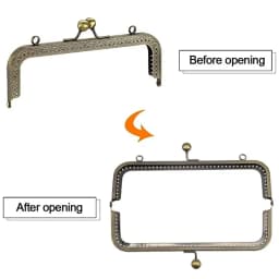 Metal Purse Frame Kiss Clasp Mini Vintage Bag Hardware Bag Kiss Clasp Lock Bag Clasps Bag Making