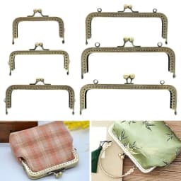 Metal Purse Frame Kiss Clasp Mini Vintage Bag Hardware Bag Kiss Clasp Lock Bag Clasps Bag Making