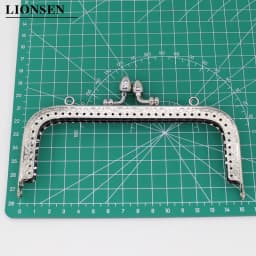 LIONSEN DIY Antique Bronze Flower Bud Head Metal Purse Frame Handle Kiss Clasp Lock for Bag Sewing Craft Tailor Accessories