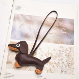 Adorable Dachshund Charm Pendant, Leather Material, Women's Bag Accessory, Exquisite Style