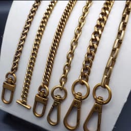 Many Size Metal Bag Chains Handbag Replacement Shoulder Chain Repairment Parts Durable Accessory for Handbags Old Golden Color
