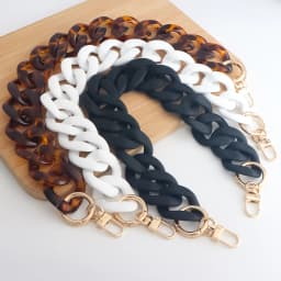 Acrylic Purse Chains Replacement Handbag Strap Chain Straps Fashionable Purse Chains Handles for DIY Purse Strap