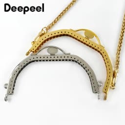 1/2Pcs Deepeel 13cm Metal Purse Frame Kiss Clasp Women's Handbag Handles DIY Sewing Brackets Handmade Making Bags Accessories