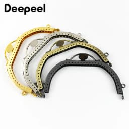 1/2Pcs Deepeel 13cm Metal Purse Frame Kiss Clasp Women's Handbag Handles DIY Sewing Brackets Handmade Making Bags Accessories