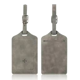 Portable Leather Luggage Tag Travel Suitcase Name Address ID Baggage Label Address Holder Boarding Tags Travel Accessories