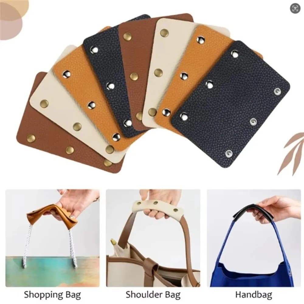 Soft Leather Suitcase Grip Protective Luggage Bag Handle Wrap Anti-stroke Stroller Shoulder Strap Pad Grip Cover Bag Accessorise