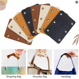 Soft Leather Suitcase Grip Protective Luggage Bag Handle Wrap Anti-stroke Stroller Shoulder Strap Pad Grip Cover Bag Accessorise
