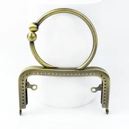 1/2/3Pcs Deepeel 12.5cm Metal Bag Handles Round Purse Frame Kiss Clasp Handbag Wallet Sewing Brackets Making Bags Accessories