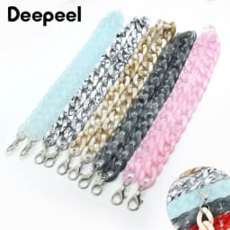 1-5Pcs Deepeel 60cm Bags Straps Colorful Acrylic Bag Chains Handbag Shoulder Strap Purse Replace Parts DIY Hardware Accessories
