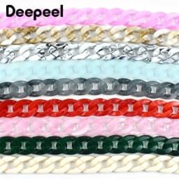 1-5Pcs Deepeel 60cm Bags Straps Colorful Acrylic Bag Chains Handbag Shoulder Strap Purse Replace Parts DIY Hardware Accessories