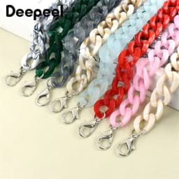 1-5Pcs Deepeel 60cm Bags Straps Colorful Acrylic Bag Chains Handbag Shoulder Strap Purse Replace Parts DIY Hardware Accessories