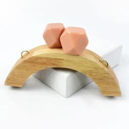 1/2Pcs Deepeel 14cm Wooden Purse Handle Colored Beads Mini DIY Bag Frame Kiss Women Handbag Closure Clasp Handmade Accessories