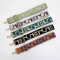 Women's Bag Strap Wide Colored Letter Nylon Adjustable Belt Handbag Crossbody Shoulder Bag Accessories Replacement Long Belt