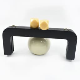 1Pc 20cm Purse Frame Lock Wooden Handle Women Wallet Handbag Frames Clip Wood Closure Brackets Black Handles DIY Bag Accessories