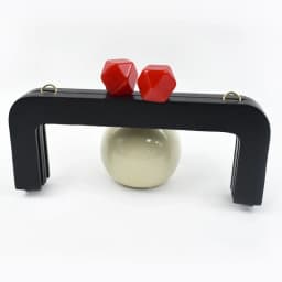 1Pc 20cm Purse Frame Lock Wooden Handle Women Wallet Handbag Frames Clip Wood Closure Brackets Black Handles DIY Bag Accessories