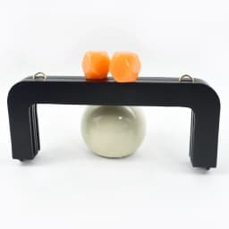 1Pc 20cm Purse Frame Lock Wooden Handle Women Wallet Handbag Frames Clip Wood Closure Brackets Black Handles DIY Bag Accessories