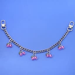 Fashion temperament glass stone red cherry chain jewelry bag hanging jewelry bag charm bag accessories