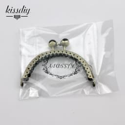 KISSDIY 10 pcs/lot 8.5 cm Antique Bronze Metal Purse frame Semicircle Lotus Head coral beads Kiss clasp DIY bag accessories