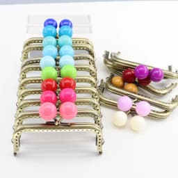 10pcs 10.5CM Big Candy Ball Purse Frame Antique Bronze Smooth Square Shape Bag Kiss Clasp Metal DIY Bag Accessories Wholesale