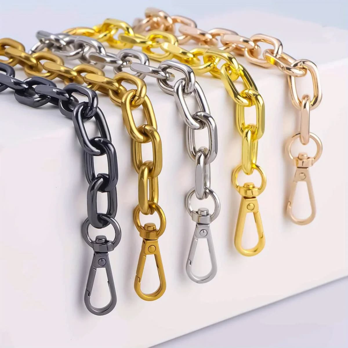 Purse Extender Chain, Metal Purse Strap Extender Bag Extender Chain Purse Bag Chain Accessories for Purse Making Supplies