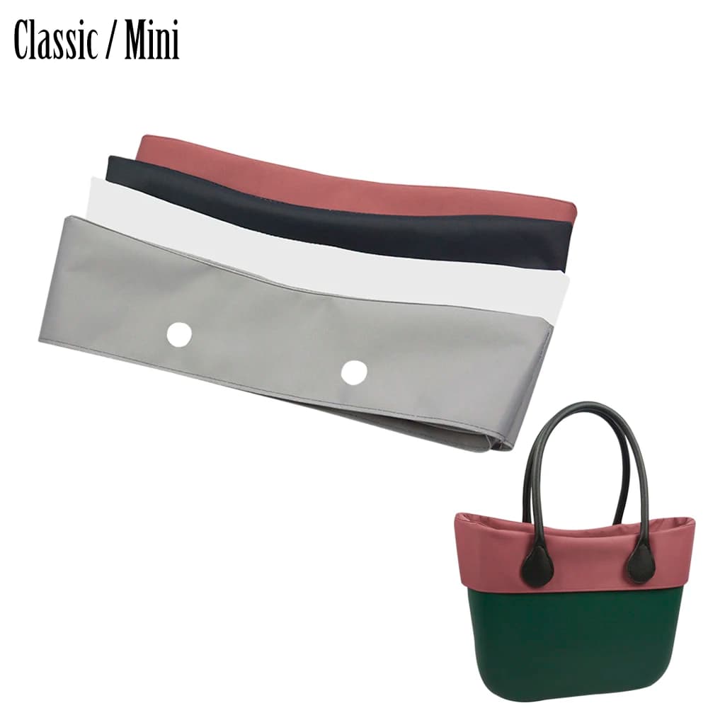 TANQU New Standard Mini Solid Color Microfiber Fabric Trim Decoration For Obag Handbag O Bag Classic Mini