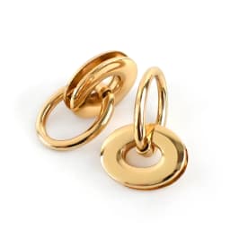 5/10Pcs Deepeel 25*32mm Metal Eyelet Buckles Bag Side Clip Clasp Handle O&D Ring Buckle Luggage Handbag DIY Hardware Accessories