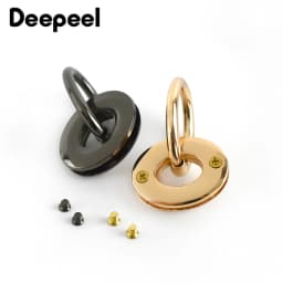 5/10Pcs Deepeel 25*32mm Metal Eyelet Buckles Bag Side Clip Clasp Handle O&D Ring Buckle Luggage Handbag DIY Hardware Accessories