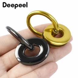 5/10Pcs Deepeel 25*32mm Metal Eyelet Buckles Bag Side Clip Clasp Handle O&D Ring Buckle Luggage Handbag DIY Hardware Accessories