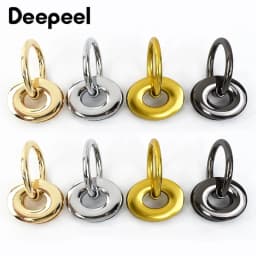 5/10Pcs Deepeel 25*32mm Metal Eyelet Buckles Bag Side Clip Clasp Handle O&D Ring Buckle Luggage Handbag DIY Hardware Accessories