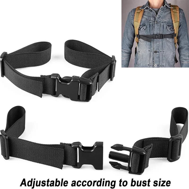 Backpack Chest Bag Strap Harness Adjustable Shoulder Strap For Bag Outdoor Camping Tactical Bags Straps Accessories For Backpack