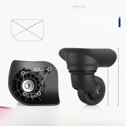 Afashion Universal Wheel Luggage Accessories Aircraft Carryon Suitcase Plane Silent Wheel Bag Shock Absorption Wheel Replacemen