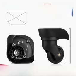 Afashion Universal Wheel Luggage Accessories Aircraft Carryon Suitcase Plane Silent Wheel Bag Shock Absorption Wheel Replacemen