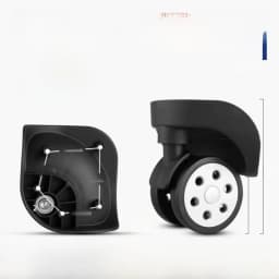 Afashion Universal Wheel Luggage Accessories Aircraft Carryon Suitcase Plane Silent Wheel Bag Shock Absorption Wheel Replacemen