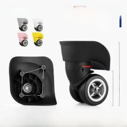 Afashion Universal Wheel Luggage Accessories Aircraft Carryon Suitcase Plane Silent Wheel Bag Shock Absorption Wheel Replacemen