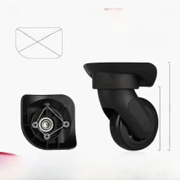 Afashion Universal Wheel Luggage Accessories Aircraft Carryon Suitcase Plane Silent Wheel Bag Shock Absorption Wheel Replacemen