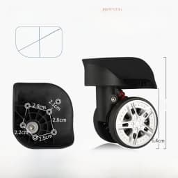 Afashion Universal Wheel Luggage Accessories Aircraft Carryon Suitcase Plane Silent Wheel Bag Shock Absorption Wheel Replacemen