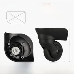 Afashion Universal Wheel Luggage Accessories Aircraft Carryon Suitcase Plane Silent Wheel Bag Shock Absorption Wheel Replacemen