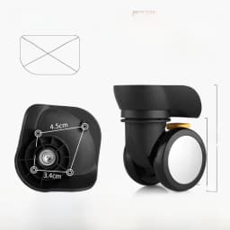 Afashion Universal Wheel Luggage Accessories Aircraft Carryon Suitcase Plane Silent Wheel Bag Shock Absorption Wheel Replacemen